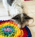Rainbow Snuffle Mat + Spinner Bowl — IQ workout for nose-driven dogs