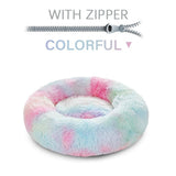 Plush Donut Bed (Full Range) — 4 sizes, 24 color combos, anti-anxiety — view 2 — view 2