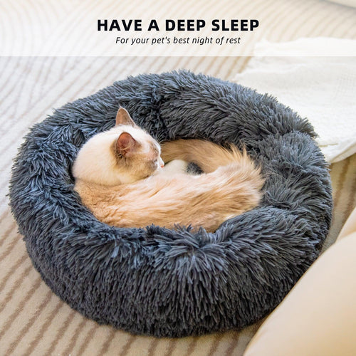 Plush Donut Bed (Small) — orthopedic + waterproof base, 4 sizes