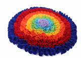 Rainbow Snuffle Mat + Spinner Bowl — IQ workout for nose-driven dogs — view 2 — view 2