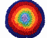 Rainbow Snuffle Mat + Spinner Bowl — IQ workout for nose-driven dogs — view 4 — view 4
