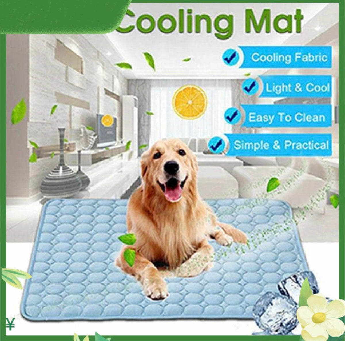 Ice-Silk Cooling Mat — no gel, no fridge, no mess